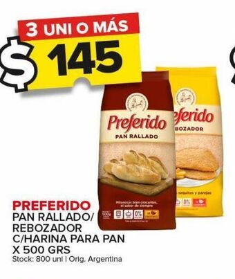 Carrefour Maxi Pan rallado preferido x 500g oferta