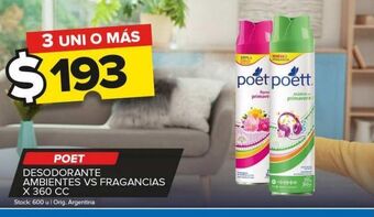 Carrefour Maxi Desodorante poett x 360cc oferta