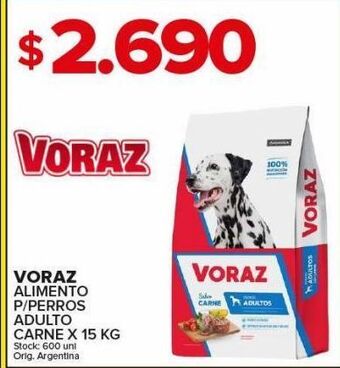 Carrefour Maxi Alimento para perros voraz x 15kg oferta