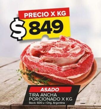 Carrefour Maxi Asado tira ancha x kg oferta