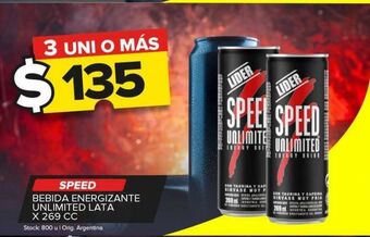 Carrefour Maxi Bebida energética speed x 269cc oferta