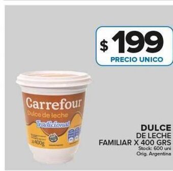 Carrefour Maxi Dulce de leche carrefour x 400g oferta