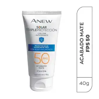 Avon Protector solar triple orotección | anew oferta