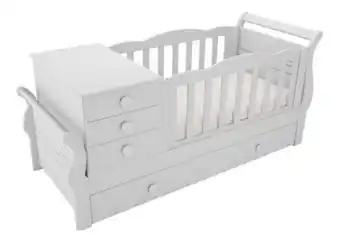 Creciendo Cuna funcional alma con cajonera y baúl oferta