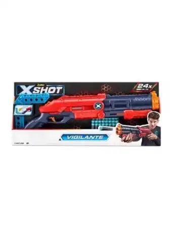 El Mundo del Juguete Escopeta pistola lanza dardos x-shot vigilante rojo oferta