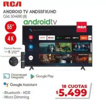 Naldo Lombardi RCA Android TV AND55FXUHD 55" 4K 504690 (8) oferta