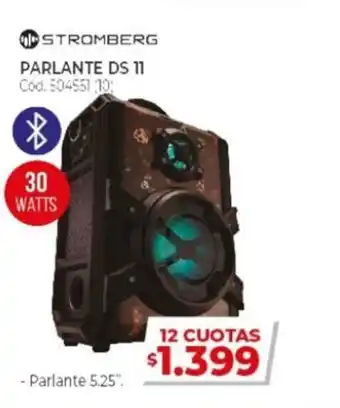 Naldo Lombardi Stromberg Parlante DS11 504551 (10) 30 Watts oferta
