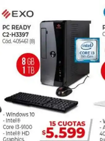 Naldo Lombardi EXO PC Ready C2 - H3397 405461 (8) 8 GB 1 TB oferta