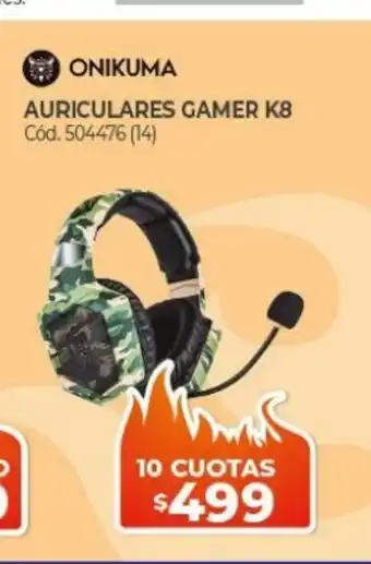Naldo Lombardi Onikuma Auriculares Gamer K8 504476 (14) oferta