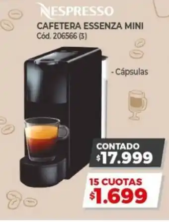 Naldo Lombardi Nespresso Cafetera Essenza Mini 206566 (3) oferta