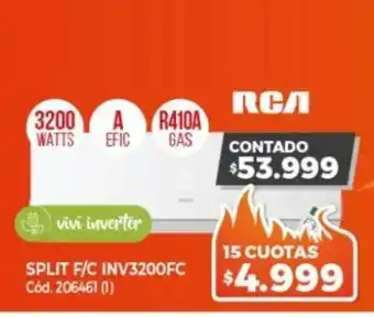 Naldo Lombardi RCA Split F/C INV3200FC 206461 (1) 3200 Watts oferta
