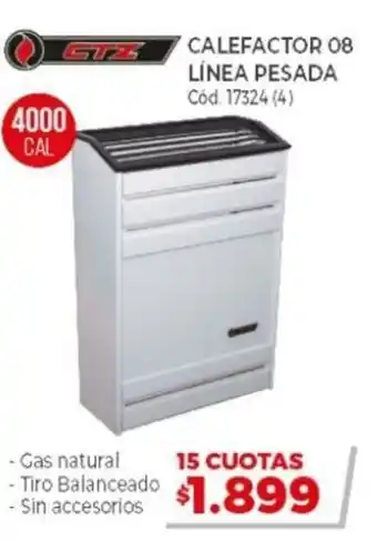 Naldo Lombardi CTZ Calefactor 08 Línea Pesada 17324 (4) 4000 Cal oferta