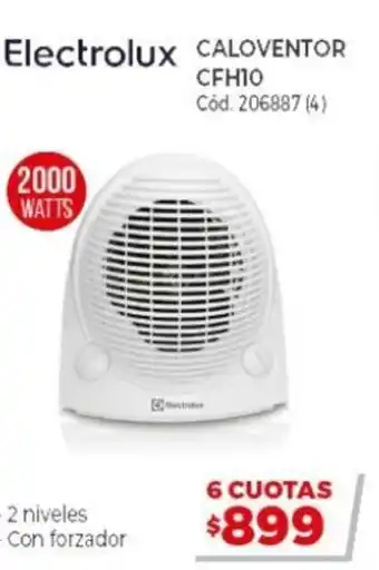 Naldo Lombardi Electrolux Caloventor CFH10 2000 Watts oferta