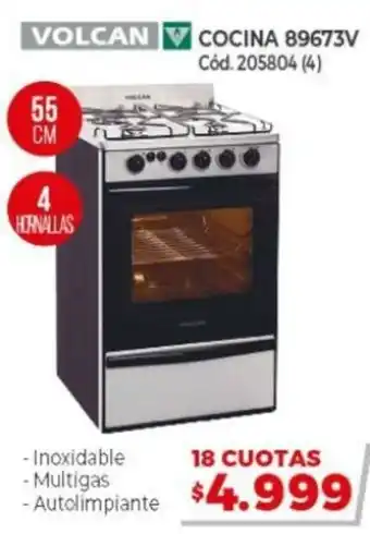 Naldo Lombardi Volcan V Cocina 89673V 55cm oferta