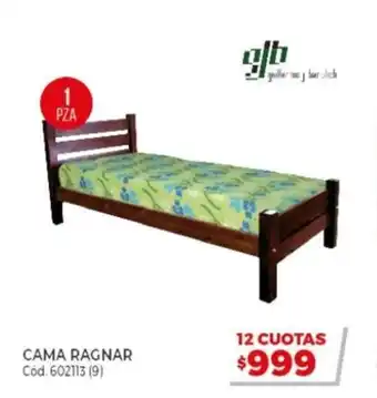 Naldo Lombardi glb Cama Ragnar 1 Pza oferta