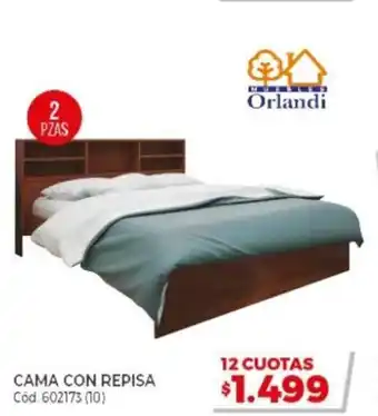 Naldo Lombardi Orlandi Cama Con Repisa 2 Pzas oferta