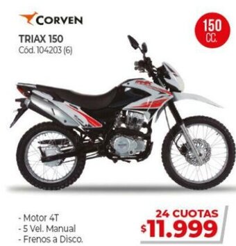 Naldo Lombardi Corven Triax 150 oferta