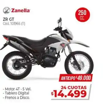 Naldo Lombardi Zanella ZR GT 250 cc oferta