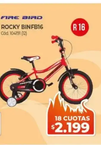 Naldo Lombardi Fire Bird Rocky BINFB16 R16 oferta