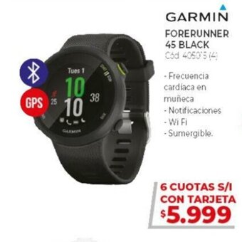 Naldo Lombardi Garmin Forerunner 45 Black oferta