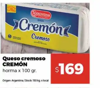Disco Queso cremoso cramón horma oferta