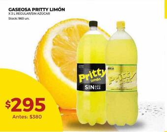 Super MAMI Gaseosa pritty limón oferta
