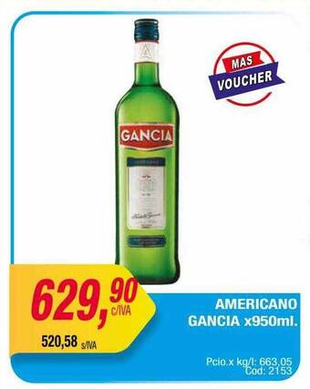 Maxiconsumo Americano gancia oferta