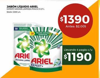 Super MAMI Jabón líquido ariel oferta