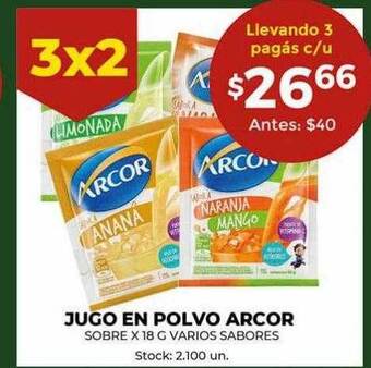 Super MAMI Jugo en polvo arcor oferta