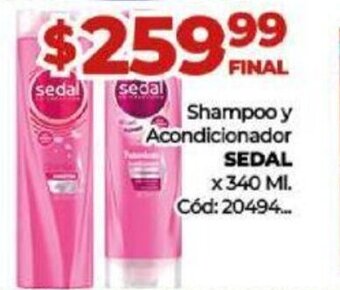Diarco Shampoo y Acondicionador Sedal oferta