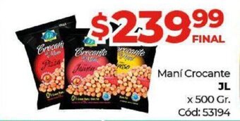 Diarco Maní Crocante JL oferta