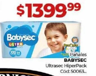 Diarco Pañales Babysec Ultrasec Hiperpack oferta