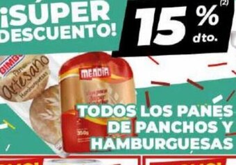 Diarco Todos Los Panes De Panchos y Hamburguesas oferta