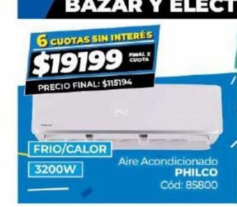 Diarco Aire Acondicionado Philco oferta
