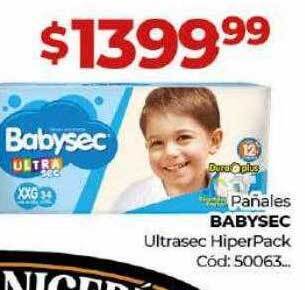 Diarco Pañales babysec ultrasec hiperpack oferta