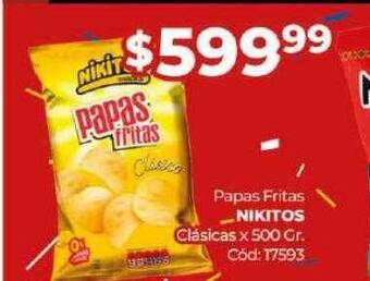 Diarco Papas fritas nikitos clásicas oferta