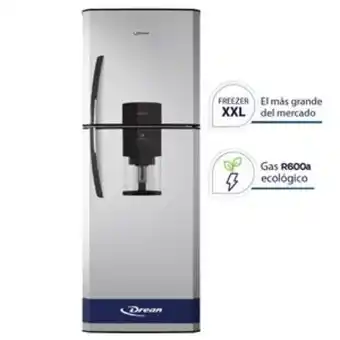 Frávega Heladera drean hdr400f11s 396l gris oferta