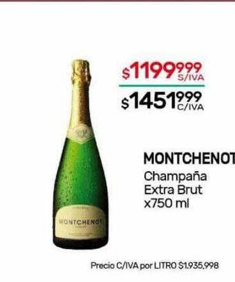 Nini Mayorista Montchenot champaña extra brut oferta