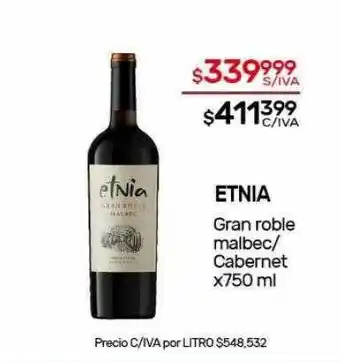 Nini Mayorista Etnia gran roble malbec cabernet oferta