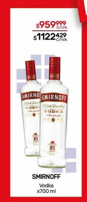 Nini Mayorista Smirnoff vodka oferta