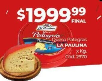 Diarco Queso Pategras La Paulina oferta