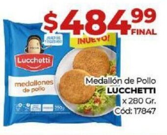 Diarco Medallón de Pollo Lucchetti oferta