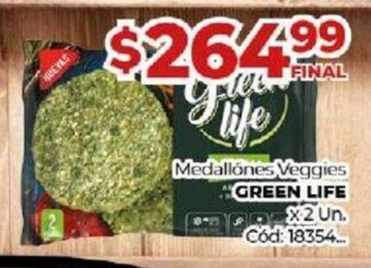 Diarco Medallónes Veggies Green LIfe oferta