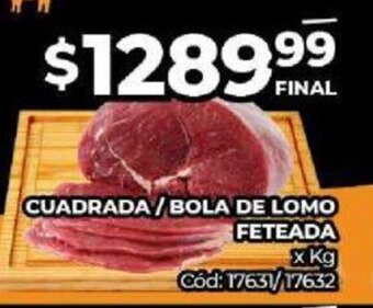 Diarco Cuadrada/Bola de Lomo Feteada x Kg oferta