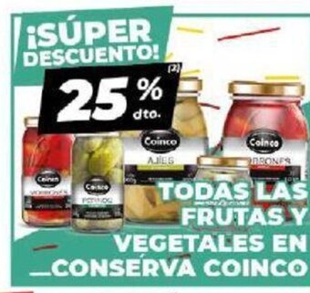 Diarco Todas Las Frutas Y Vegetales en Conserva Coinco oferta