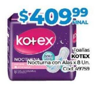 Diarco Toallas Kotex oferta