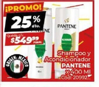 Diarco Shampoo y Acondicionador Pantene oferta
