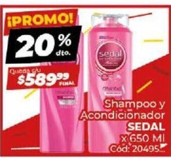 Diarco Shampoo y Acondicionador Sedal oferta