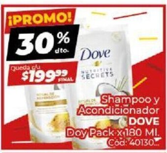 Diarco Shampoo y Acondicionador Dove oferta
