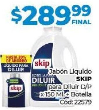 Diarco Jabón Líquido Skip oferta